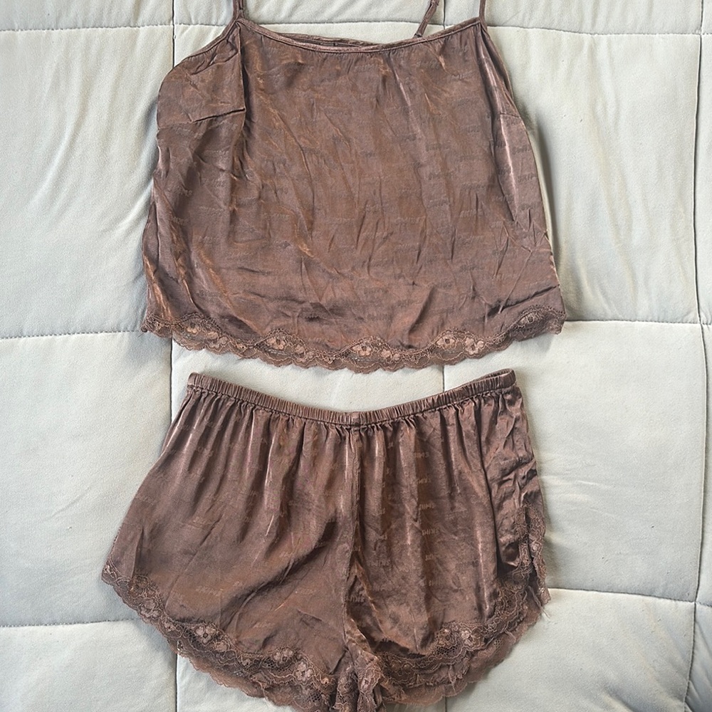 Skims Jacquard Silk Set